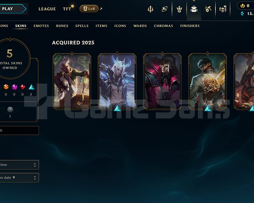 TR Unranked | 5 Kostüm - 15K Mö | LoL Hesap