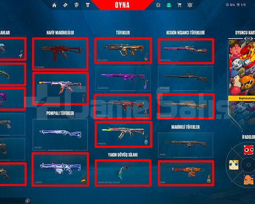 294 SEVİYE + KARAMBİT + 4 VANDAL + 4 BIÇAK / MAİL!