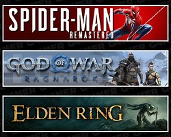 SpiderMan RE + Ragnarök + Elden Ring