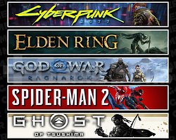Cyberpunk + Elden + Ragnarök + Spider 2 + Tsushima