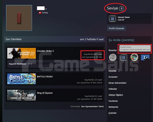ANINDA TESLİM | 6 MADALYA | 460 SAAT | FACEIT