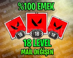 TR - 18 LEVEL - MAİL DEĞİŞEN - HESAPLAR!