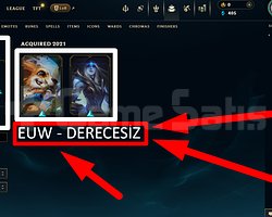 EUW / 33 LVL + 2 SKİN + DERECESİZ + MAİL !!