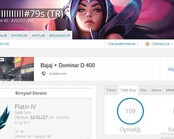 YÜKSEK MMR PLAT HESAP +25LP 40 K MAVİ ÖZ