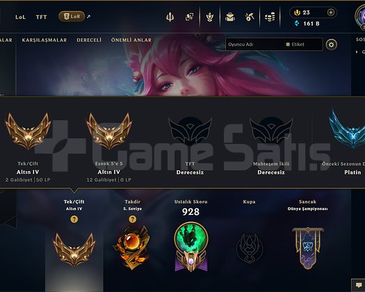593 KOSTÜM 161K ÖZ 575 LVL EFSANE DOLU MAİL HESAP