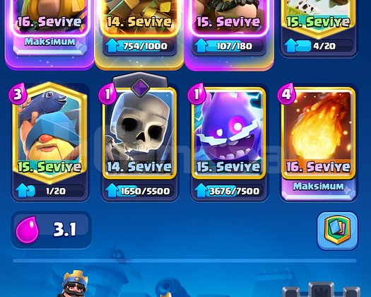 Clash royale ve clash of clans hesabı bir arada