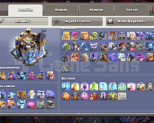 MEGA INDIRIM! 278 LEVEL MUKEMMEL TH18 MAXIMSI!!