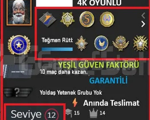 4K OYUNLU ANINDA TESLİM | 8 MADALYA | 1581 SAAT