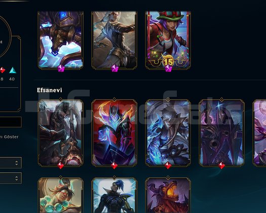 LoL + VALO SKIN + TFT  FULL RİOT HESAP