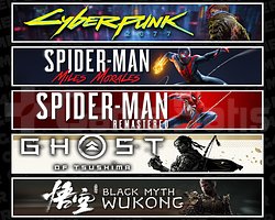 Cyberpunk + Miles + Spider 1 + Tsushima + Wukong