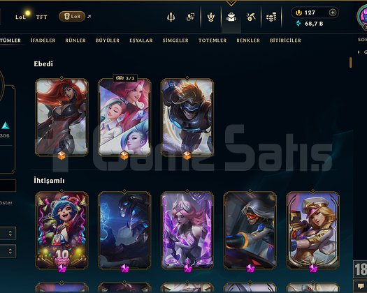 612 KOSTÜM 68K ÖZ 358 LVL EFSANE DOLU MAİL HESAP