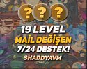 TR - MAİL DEĞİŞEN - 19 LEVEL - HESAPLAR!