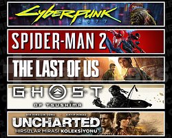 Cyberpunk + Spider 2 + TLOU1 + Tsushima +Uncharted