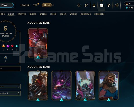 TR Bronz 4 | 5 Kostüm - 29 Hero | LoL Hesap