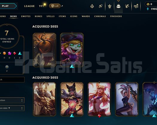 TR Unranked | 7 Kostüm - 22 Hero | LoL Hesap
