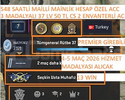 3 MADALYALI 37 LV 548 SAATLİ 50 TL CS 2 ENVANTERLİ