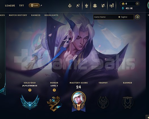 TR Plat 3 | 3 Kostüm - 42K Mö | LoL Hesap