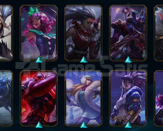 LOL WEST ELMAS 2 230 SKİN BÜTÜN ŞAMPİYONLAR AÇIK