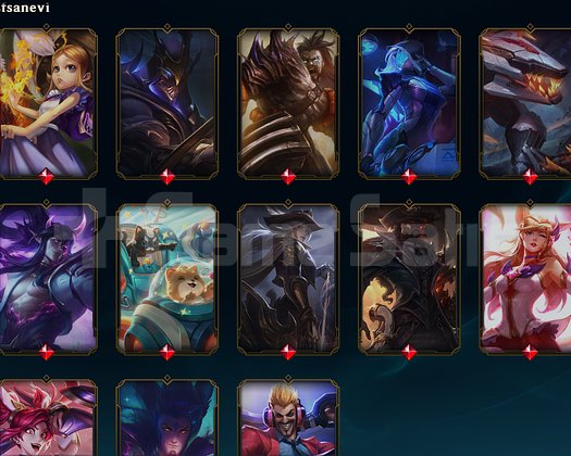 LOL WEST ELMAS 2 230 SKİN BÜTÜN ŞAMPİYONLAR AÇIK