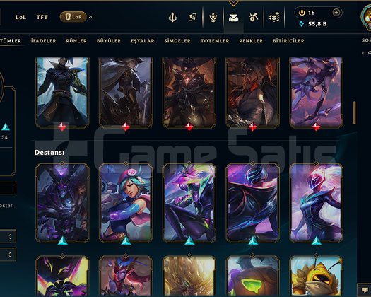 288 LEVEL / 114 SKİN / FUL HERO +MAİL +13K SATIŞ
