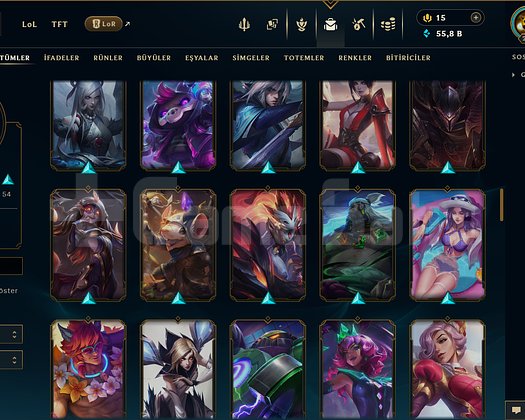 288 LEVEL / 114 SKİN / FUL HERO +MAİL +13K SATIŞ