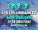 TR + 5 MAÇ + MAİL ONAYSIZ + UNRANKED!
