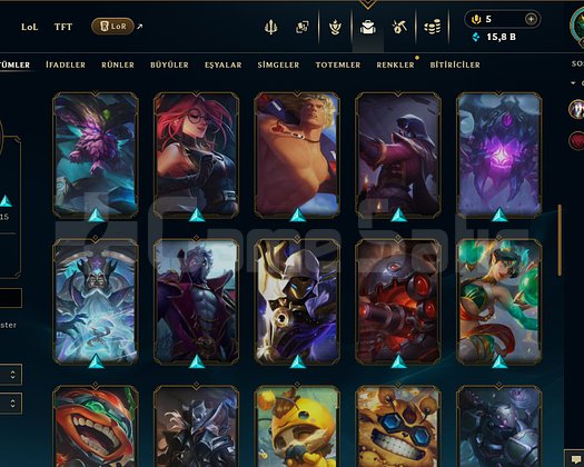 EUW 282 LEVEL MAİLLİ FRESH HANDMADE 46 SKİNLİ !!!