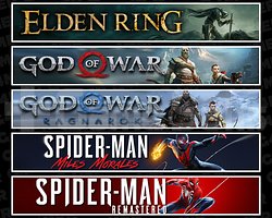 Elden + GOW + Ragnarök + Miles + Spider 1