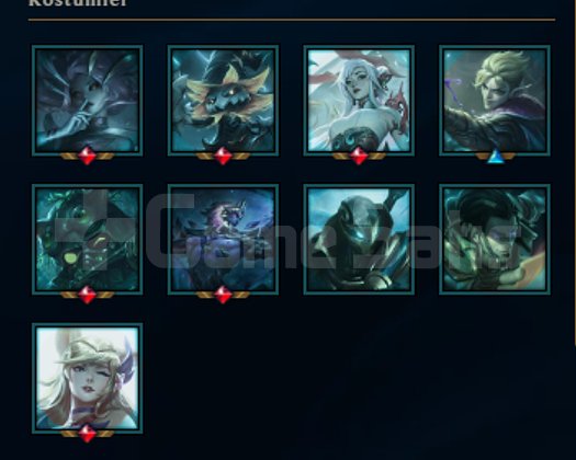 EUW Elmas 4 LOL Hesabı 103 Şampiyon 23 Kostüm