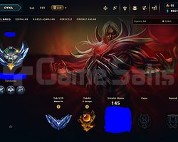 EUW Elmas 4 LOL Hesabı 103 Şampiyon 23 Kostüm