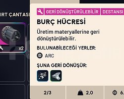 burç hücresi 2 adet