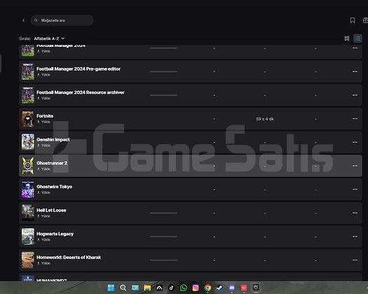 62 OYUNLU EPİC GAMES HESABI