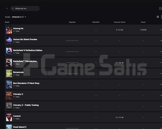 62 OYUNLU EPİC GAMES HESABI