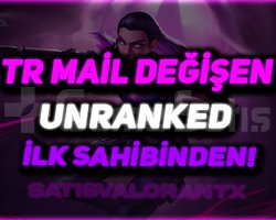 İLK SAHİBİNDEN - TR - UNRANKED MAİL DEĞİŞEN FRESH!