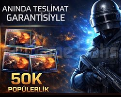 50 K POPÜLERLİK ANINDA TESLİM