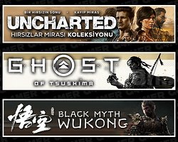 Uncharted + Tsushima + Black Myth Wukong