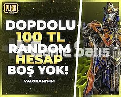 |DOPDOLU| 100TL PUBG RANDOM HESAP ULTRAVİP++++
