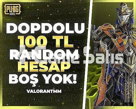 |DOPDOLU| 100TL PUBG RANDOM HESAP ULTRAVİP++++