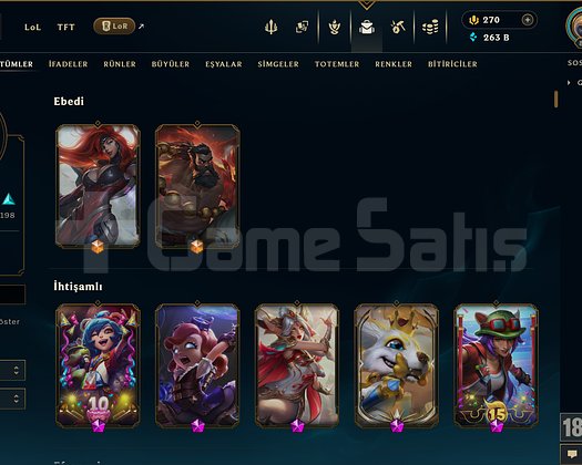 409 KOSTÜM 263K ÖZ 810 LVL EFSANE DOLU MAİL HESAP