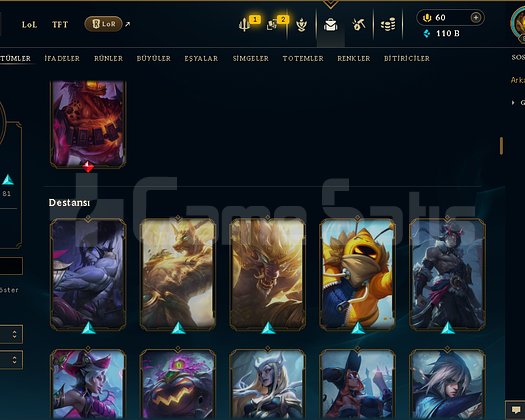 831 LEVEL / 189 SKİN / FUL HERO +MAİL +13K SATIŞ
