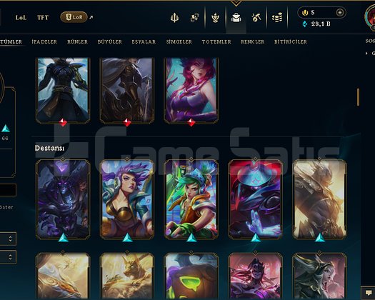 423 LEVEL / 132 SKİN / FUL HERO +MAİL +13K SATIŞ