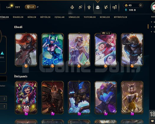 571 KOSTÜM 105K ÖZ 492 LVL EFSANE DOLU MAİL HESAP