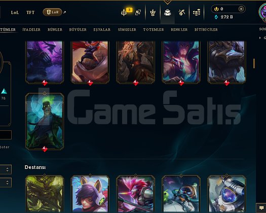 524 LEVEL / 174 SKİN / FUL HERO +MAİL +13K SATIŞ