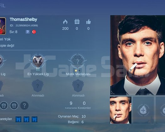 MLBB BAŞLANGIÇ HESAP