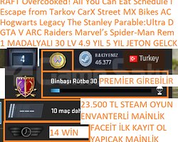 1 MADALYALI 30 LV 1.650 SAATLİ GTA V ARC Raiders H