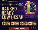 EUW + RANED READY + MAİL DEĞİŞEN + HANDMADE HESAP