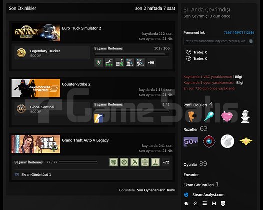 56 LEVEL STEAM MAIN HESAP SATILIKTIR