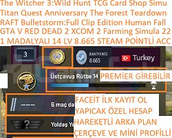 1 MADALYALI 14 LV GTA V RED DEAD 2 RAFT XCOM 2 Far