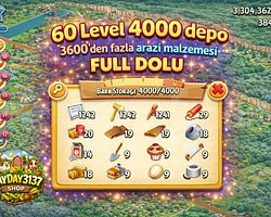60 LEVEL 4000 DEPO FULL ARAZİ DOLU HESAP