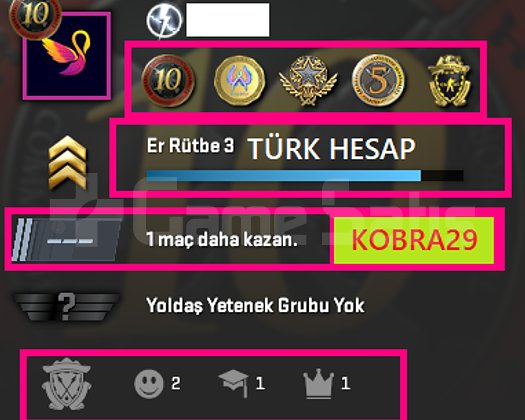 TR HESAP+FACEİT+5 MADALYA 49 WİN 295 SAAT SEÇKİN